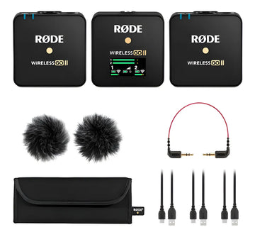 Micrófonos Rode Wireless GO II Condensador Omnidireccional color negroS