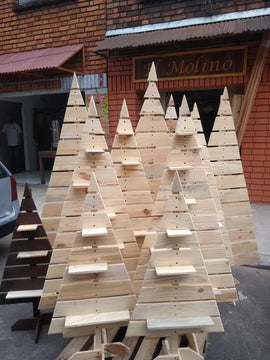 Árboles De Navidad En Madera Pino Canadiense