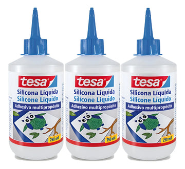 Pack X3 Und De Silicona Liquida 250 Ml Tesa Sin Color