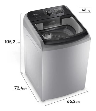 Lavadora Superior Perfect Care Ls21i 21kg Silver Electrolux Gris