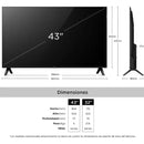 Tv Tcl 43 Pulgadas 109 Cm 43s5k Fhd Qled Smart Tv Google