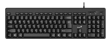 Teclado Genius QWERTY español color negro