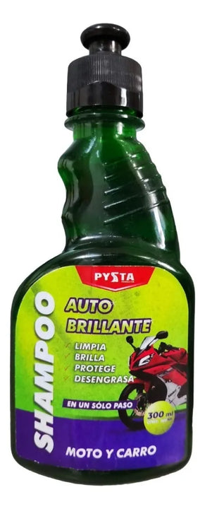 Shampoo Espumador Limpia Brilla Desengrasa Carro Moto 300ml