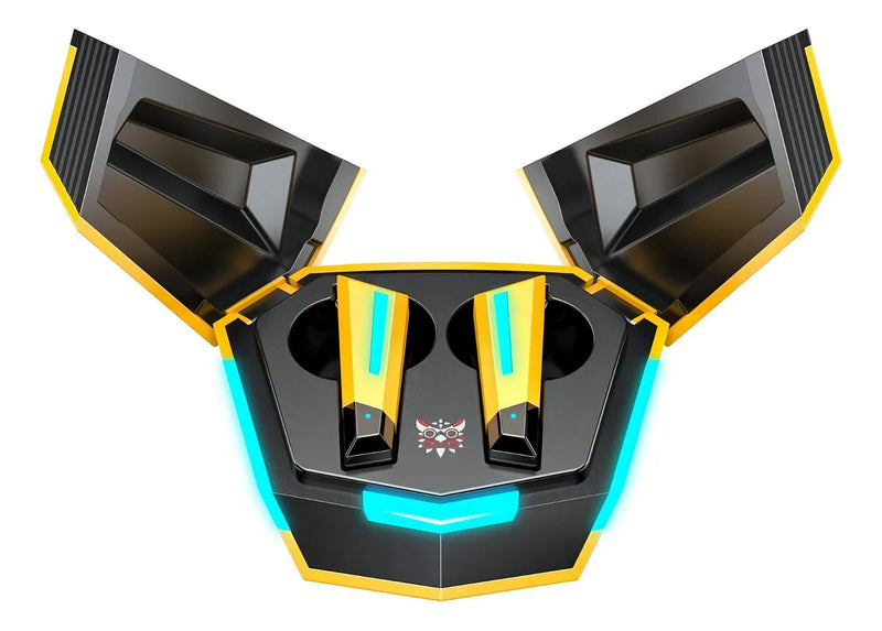 Audífonos Tws In-ear Gamer Inalámbricos Onikuma T32 Amarillo