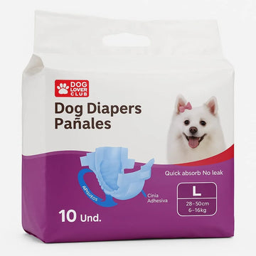 Pañales Dog Diapers Talla L X10