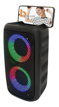 Parlante Torre Sonido Cabina 10w Bluetooth Aux Tf Recargable Negro