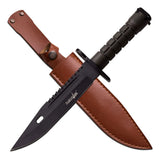 12 Sobrevivientes Hk-798bk Survivor Cuchillo De Hoja Fija