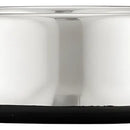 Comedero Plato Bebedero Perro Grande 21 Cmts Diametro, Acero Plateado
