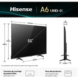 Televisor Hisense Smart 55 Uhd 4k 55a6nv