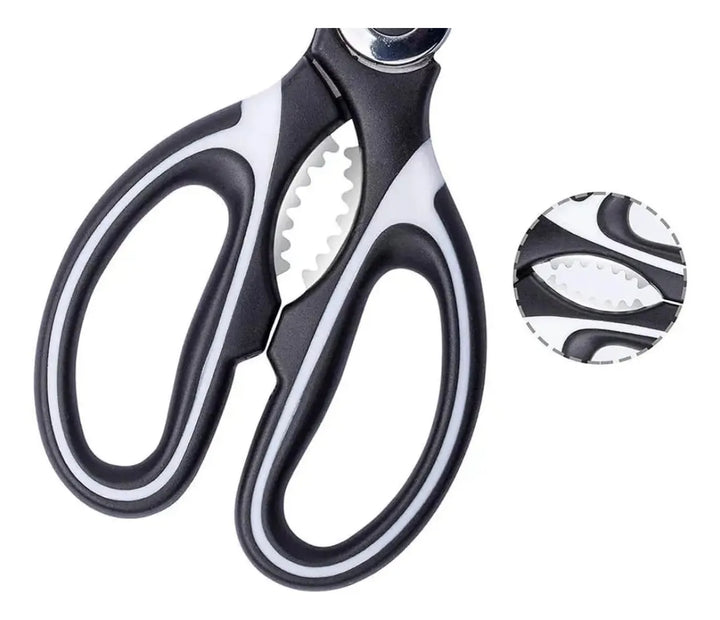 Tijeras Para Uso En La Cocina Acero Inoxidable Resistentes Negro