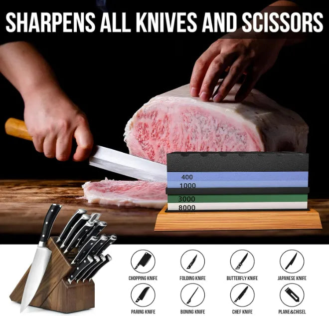 Kit De Piedra De Afilar Juego De Piedra De Afilar De...