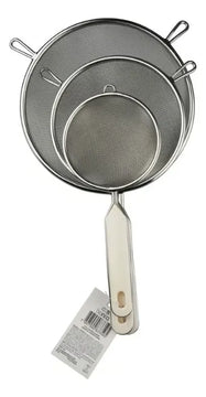 Juego De 3 Coladores Nylon Plateado