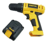 Taladro Inalámbrico Destornillador 12v Mandril 3/8 Pretul Amarillo 60 Hz