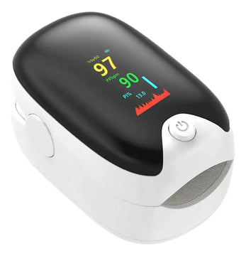 Kit De Salud Tensiómetro Recargable+termómetro+oximetro Blanco Con Negro