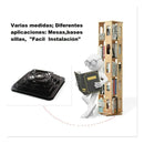Base Giratoria Silla Riel Soporte Tv 6 X 6 Negro 15x15 Cms