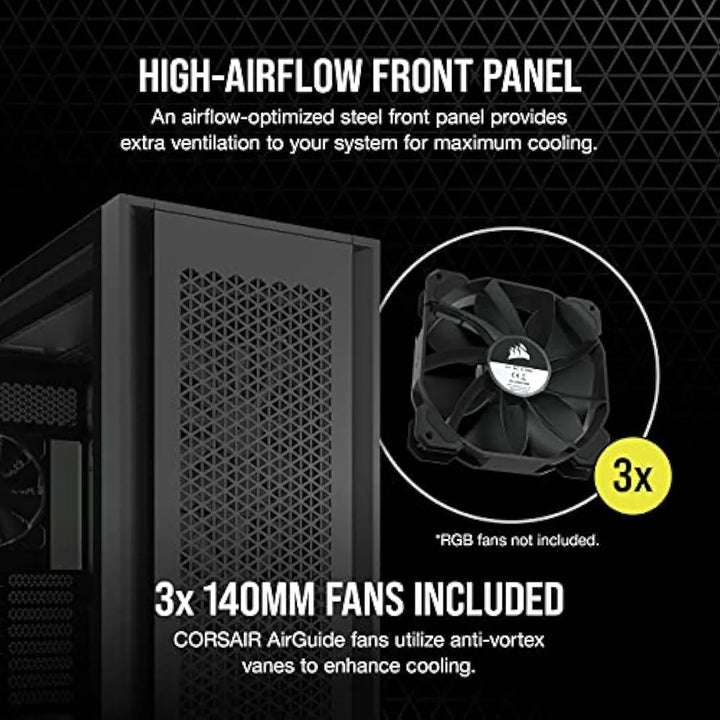 Gabinete Corsair 7000d Airflow Atx Torre Completa Negro