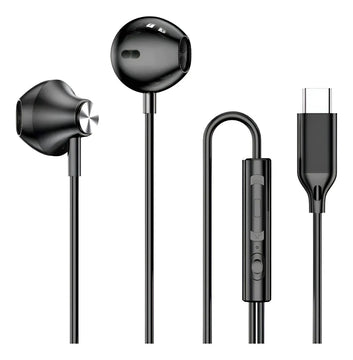 Manos Libres Tipo C Microfono Samsung iPhone Huawei Motorol Plateado