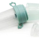 Tetero Biberón Azul Dispensador Alimentos Bebés 40 Ml Uso Azul Chupo 3 Tamaño Alimento + CAyuda Habilidades Control Sin Bpa Libre Bps Sin Ftalatos Silicona Grado Alimenticio Versátiluchara Dispensar