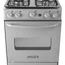 Estufa De Piso Con Horno Abba 4 Pts Gn Gris At 101-5n G