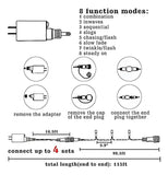 Luces Navideñas Dazzle Bright 300 Led, 100 Ft, Conectables,