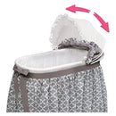 Moisés Y Cuna Mecedora Con Almacenamiento - Gris/linterna