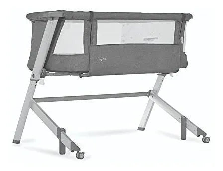 Cuna Colecho Y Moisés Portátil, Gris, Ajustable, Plegable.