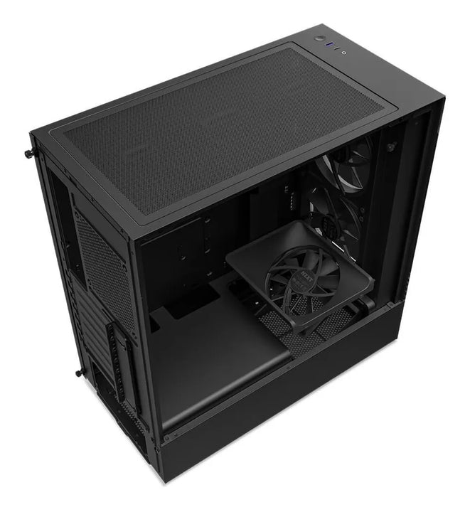 Gabinete Nzxt H5 Elite Cristal Templado 2 Fans Cc-h51eb-01 Color Negro