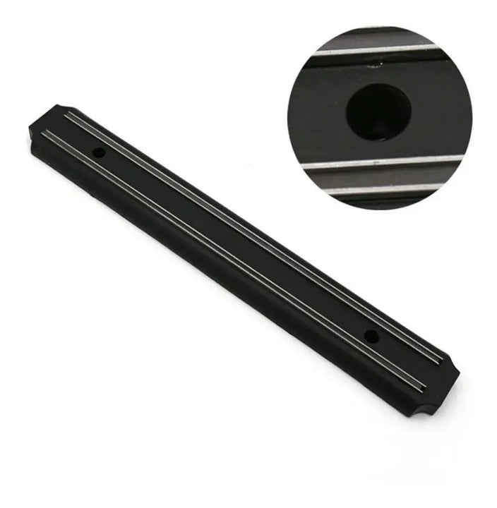 Soporte Para Cuchillos Tijeras Imán Riel Magnético 55 Cm Negro
