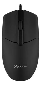 Kit Teclado Y Mouse Con Cable Usb Xtrike Me Mk-207 Combo Para Notebook Computadora Pc - Negro