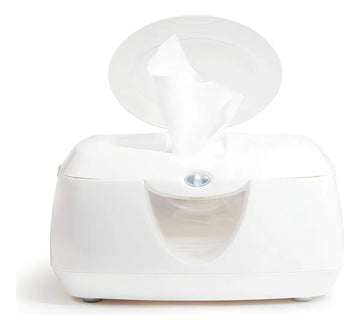 Munchkin Warm Glow Calentador de Toallitas Húmedas | Modelo 10049 | Luz nocturna con autoapagado 10 min | Capacidad 100 toallitas | Calentamiento arriba | Bajo voltaje | Ventana nivel | Libre de BPA
