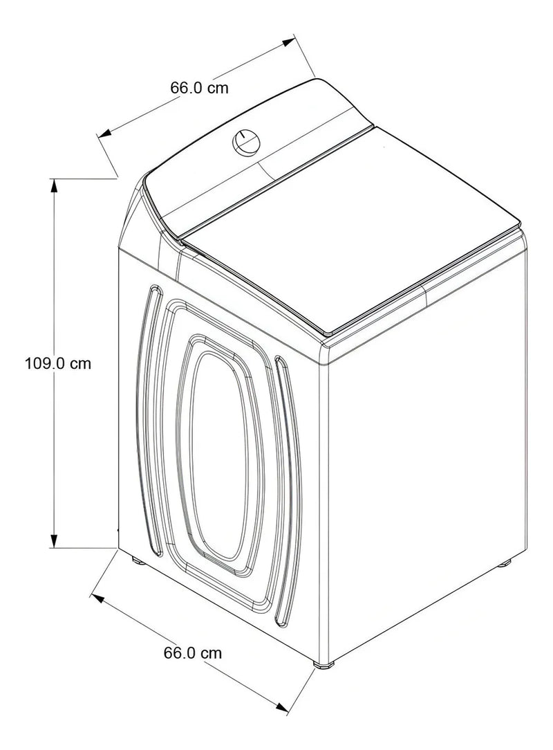 Lavadora automática Whirlpool hasta 22kg color blanco