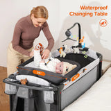 Moisés 4 En 1 Con Cambiador Cuna Junto A La Cama Xl