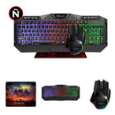 Combo Gamer 3en1 Xtrike Me Teclado Mouse Pad Pc Gaming Juego Color del teclado Negro