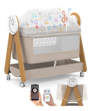 Cuna Mecedora Para Bebé Portátil Con Control Remoto Y Blueto