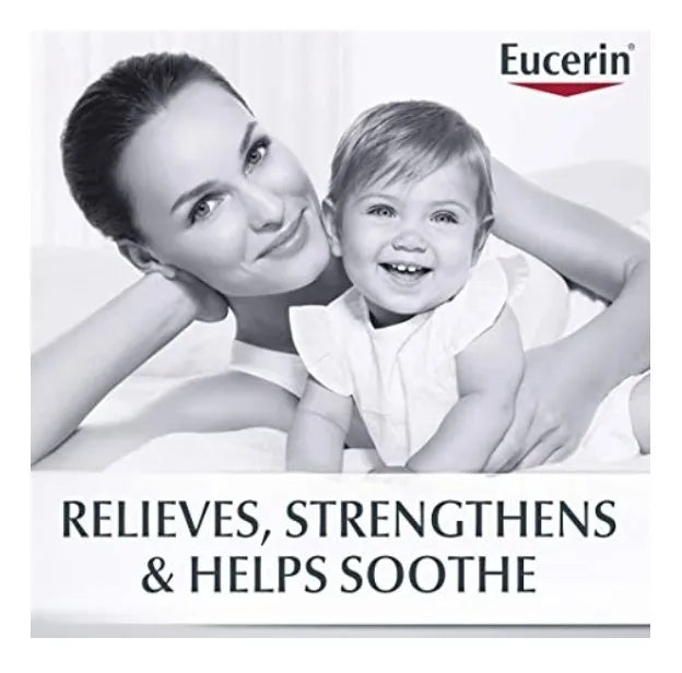 Eucerin Crema Baby Eczema Relief 141 g | Hidratante Hipoalergénica Sin Fragancia Bebé Piel Atópica Seca Sensible | Loción Dermatológica Suave Antipicazón Calmante Reparadora Avena Coloidal Alivio