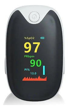 Kit De Salud Tensiómetro Recargable+termómetro+oximetro Blanco Con Negro