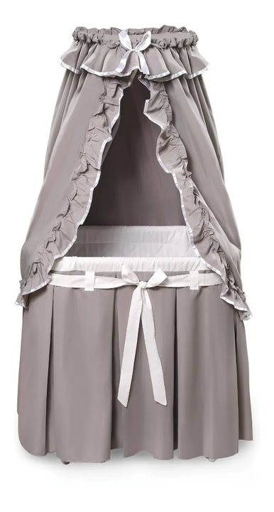 Tejón Cesta Majestad Bebé Moisés Con Dosel Grises Y