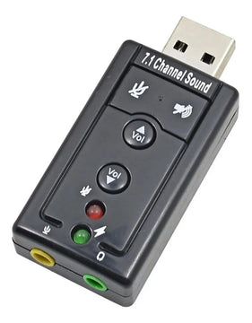 Adaptador Sonido Tarjeta De Audio 7.1 3d Usb Pc Canal Stereo
