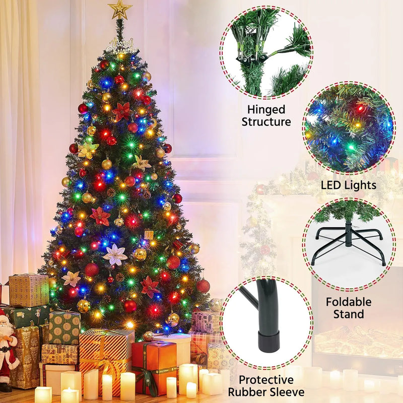 Yaheetech Arbol De Navidad Artificial De Abeto Preiluminado