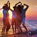 Bocina Portátil Aiwa Aws1000bt Negro Bluetooth 90W RMS Resistente al Agua con Luces LED