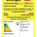 Lavadora Zoü 14 Kg Digital Negra Color Negro