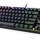 Teclado Redragon Kumara QWERTY Outemu Red español España color negro con luz rainbow