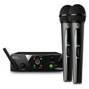 Micrófono Inalámbrico Doble Akg Wms40 Mini Dual De Mano Color Negro