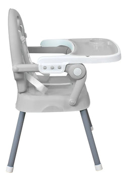 Silla Comedor Bebe 3en1 Happy Baby Azul Cp7000 Color Gris