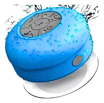 Parlante Bluetooth Resistente Al Agua Manos Libres Para Baño Color Azul