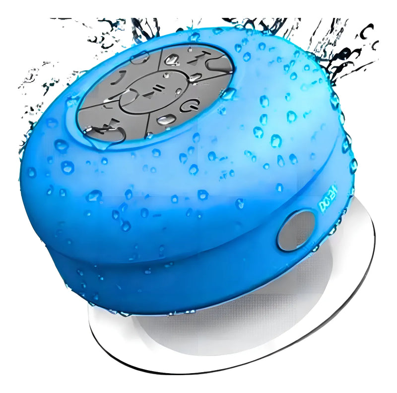 Parlante Bluetooth Resistente Al Agua Manos Libres Para Baño Color Azul