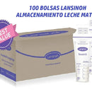 Bolsas Almacenamiento Leche Materna 100 Unidades Lansinoh
