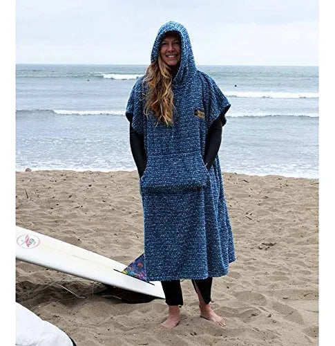 Poncho Cambiante De Surf Y Toalla Con Capucha