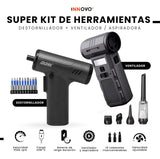 Destornillador Eléctrico Con Soplador Aspiradora Todo En Uno Multifunción