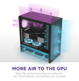 Carcasa Atx Media Torre Para Juegos Alto Flujo De Aire